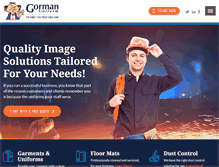 Tablet Screenshot of gormanuniform.com